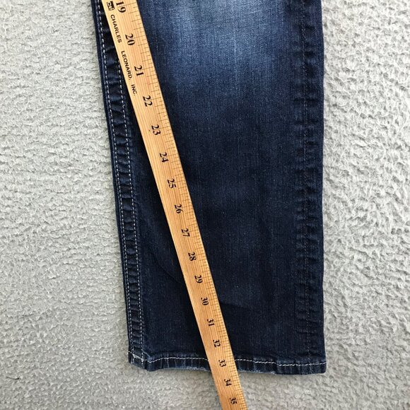 Miss Me Signature Boot Cut jean Sz 30 Rhinestones blue - Picture 9 of 12